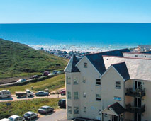 Beachcombers exterior at Watergate Bay Cornwall